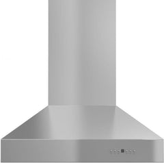 ZLINE 30 in. Professional Convertible Vent Wall Mount Range Hood in Stainless Steel with Crown Molding, 667CRN-30 - Smart Kitchen Lab
