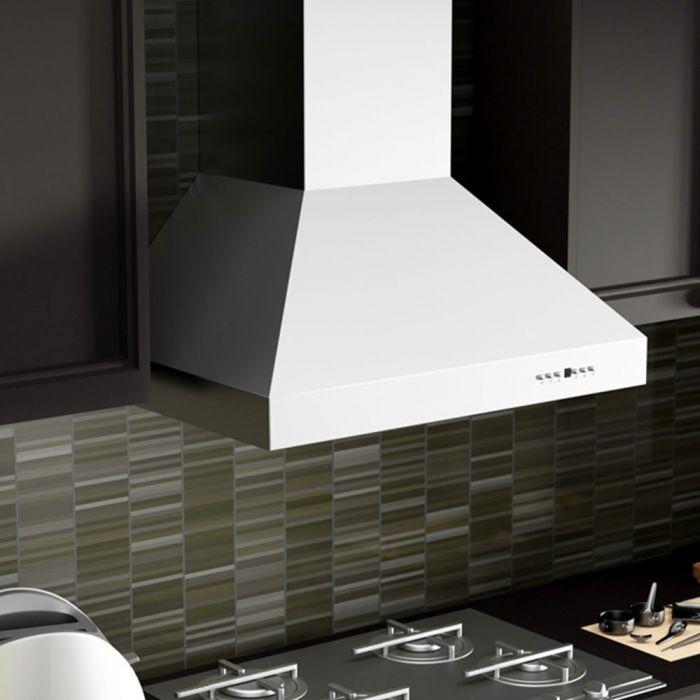 ZLINE 30 in. Professional Convertible Vent Wall Mount Range Hood in Stainless Steel with Crown Molding, 667CRN-30 - Smart Kitchen Lab