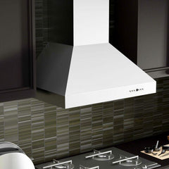 ZLINE 30 in. Professional Convertible Vent Wall Mount Range Hood in Stainless Steel with Crown Molding, 667CRN-30 - Smart Kitchen Lab