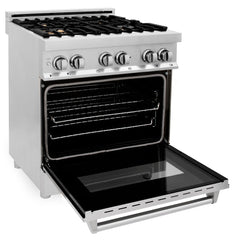 ZLINE 30 in. Professional Gas Burner/Electric Oven Stainless Steel Range with Brass Burners, RA-BR-30 - Smart Kitchen Lab
