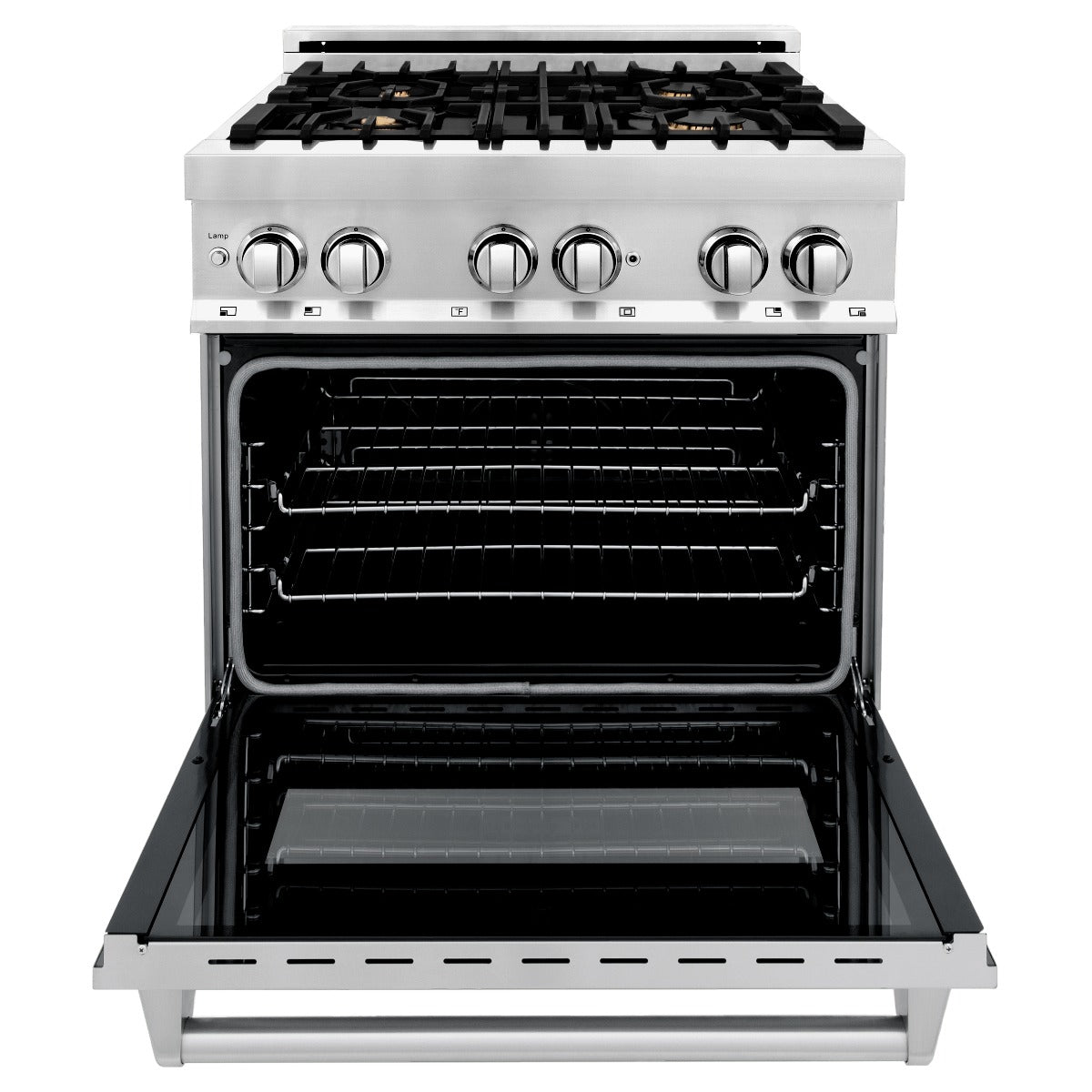 ZLINE 30 in. Professional Gas Burner/Electric Oven Stainless Steel Range with Brass Burners, RA-BR-30 - Smart Kitchen Lab