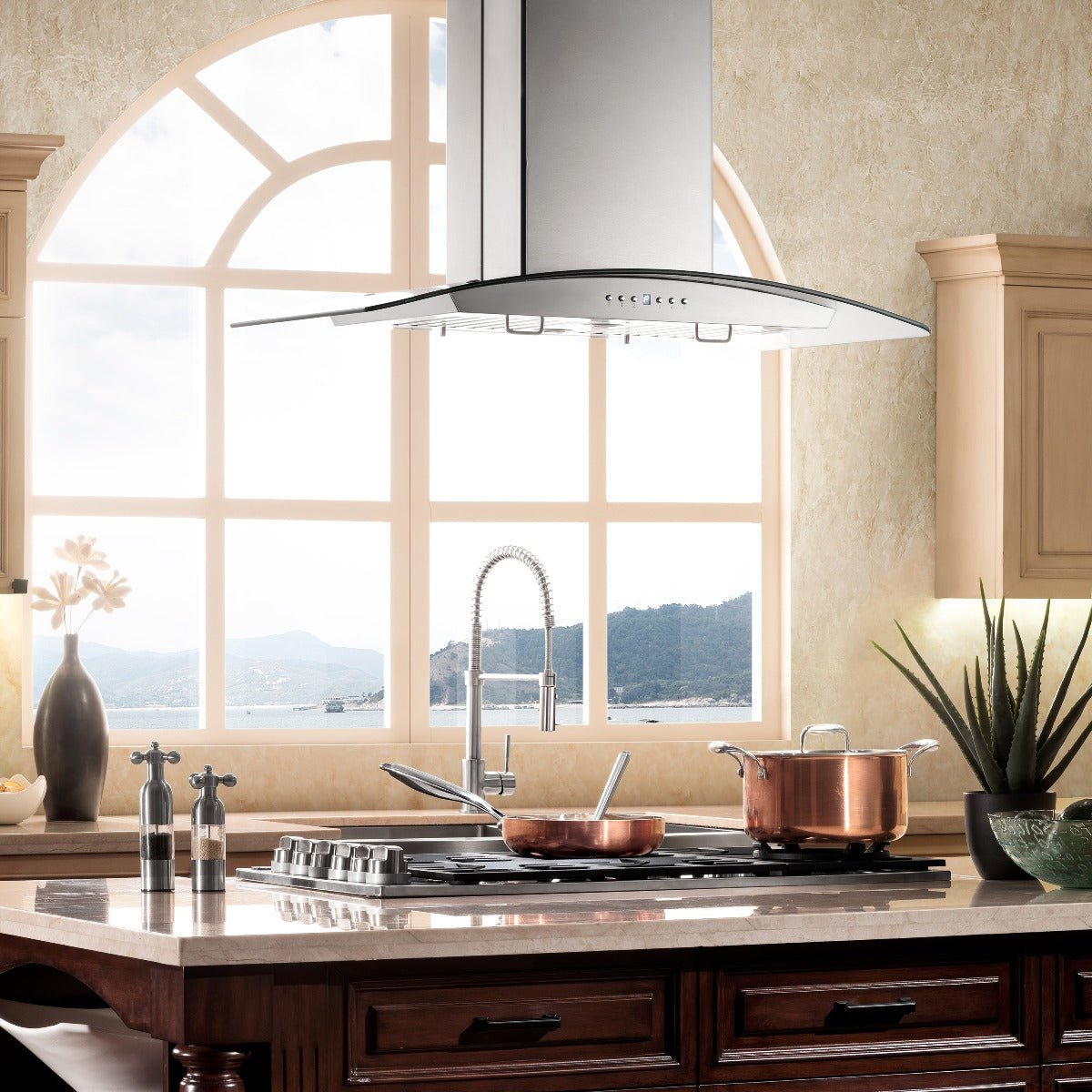 ZLINE 30 in. Stainless Steel Island Range Hood GL14i-30 - Smart Kitchen Lab