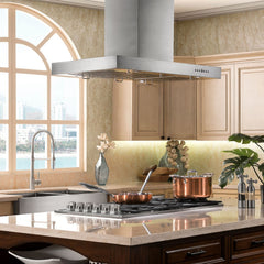ZLINE 30 in. Stainless Steel Island Range Hood, KE2i-30 - Smart Kitchen Lab