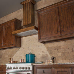 ZLINE 30 in. Wooden Wall Range Hood, Rustic Light, KPLL-30 - Smart Kitchen Lab
