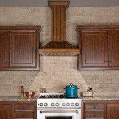 ZLINE 30 in. Wooden Wall Range Hood, Rustic Light, KPLL-30 - Smart Kitchen Lab