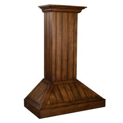ZLINE 30 in. Wooden Wall Range Hood, Rustic Light, KPLL-30 - Smart Kitchen Lab