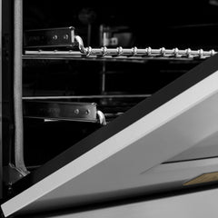 ZLINE 30 Inch Autograph Edition Gas Range in Stainless Steel with Champagne Bronze Accents, RGZ-30-CB - Smart Kitchen Lab