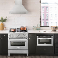 ZLINE 30 Inch DuraSnow® Stainless Steel Range Hood, 8654SNX-30 - Smart Kitchen Lab