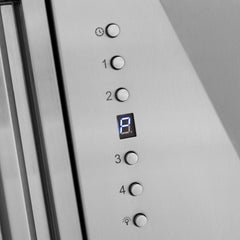 ZLINE 30 Inch Stainless Steel Range Hood with Red Matte Shell and Stainless Steel Handle, 8654STX-RM-30 - Smart Kitchen Lab