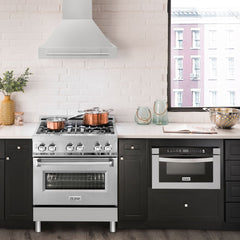 ZLINE 30 Inch Stainless Steel Range Hood with Stainless Steel Handle, 8654STX-30 - Smart Kitchen Lab