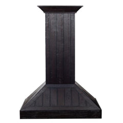 ZLINE 30 in.Wooden Wall Range Hood, Rustic Dark, KPDD-30 - Smart Kitchen Lab