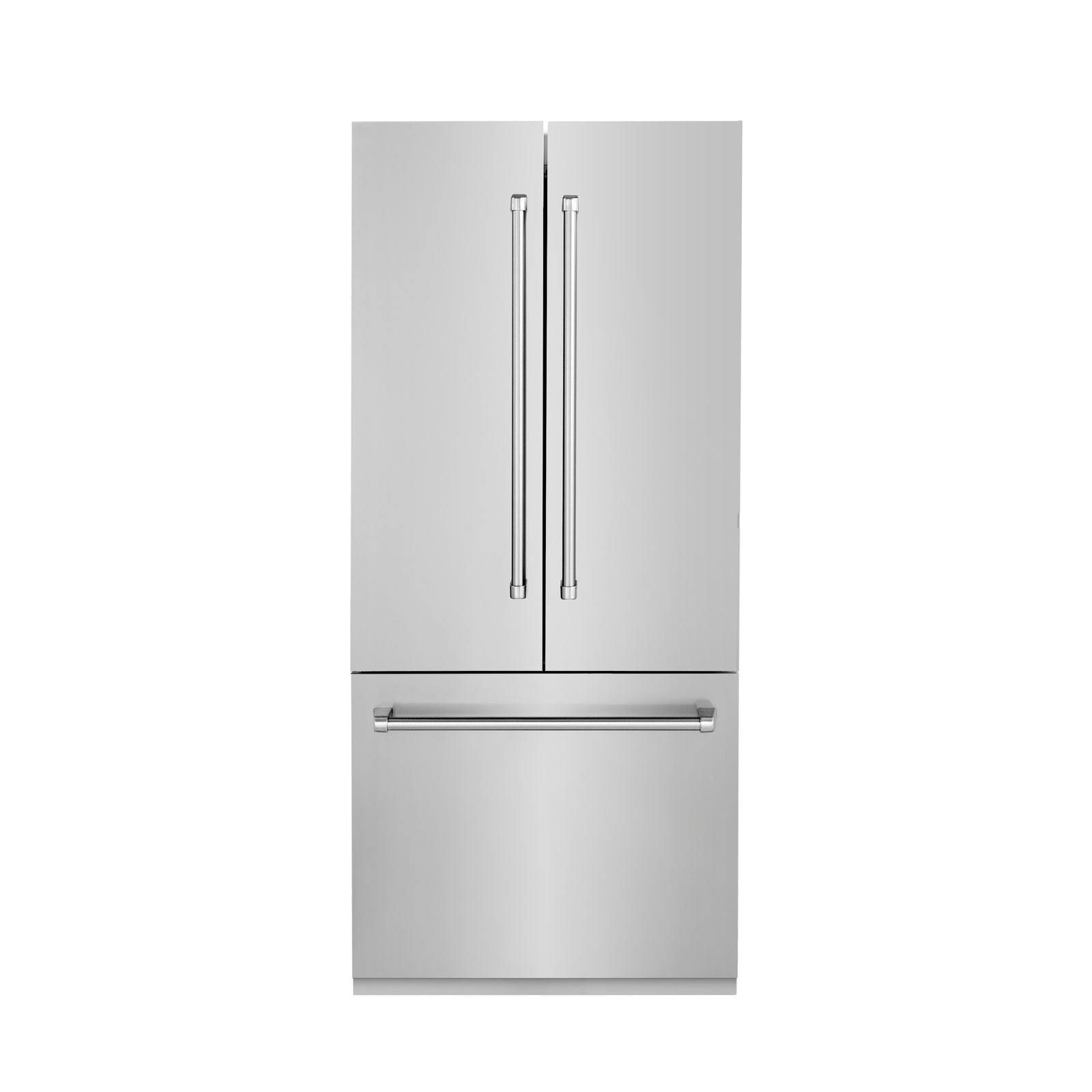 ZLINE 36 In. 19.6 cu. ft. Built-In 3-Door French Door Refrigerator with Internal Water and Ice Dispenser in Stainless Steel, RBIV-304-36 - Smart Kitchen Lab