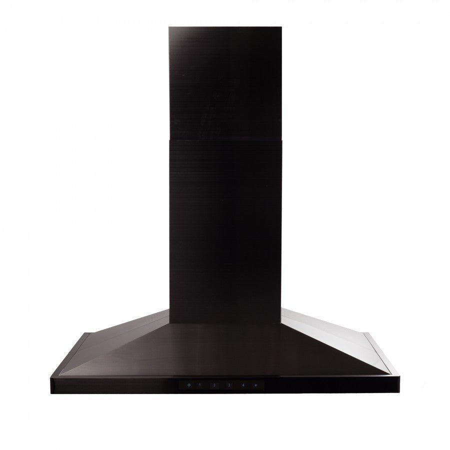 ZLINE 36 in. 400 CFM Island Range Hood in Black Stainless Steel, BSGL2iN-36 - Smart Kitchen Lab