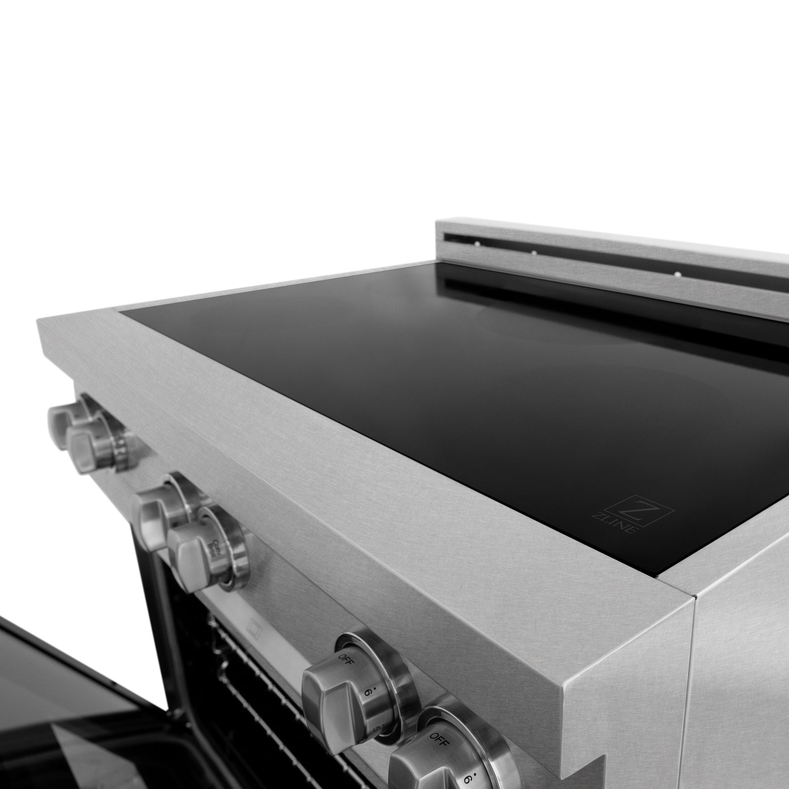 ZLINE 36 In. 4.6 cu. ft. Induction Range with a 4 Element Stove and Electric Oven in DuraSnow Stainless Steel, RAINDS-SN-36 - Smart Kitchen Lab