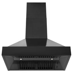 ZLINE 36 in. 700 CFM Black Stainless Steel Wall Mount Range Hood, BS655N-36 - Smart Kitchen Lab
