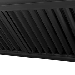 ZLINE 36 In. Autograph Edition Black Stainless Steel Range Hood with Champagne Bronze Handle, BS655Z-36-CB - Smart Kitchen Lab