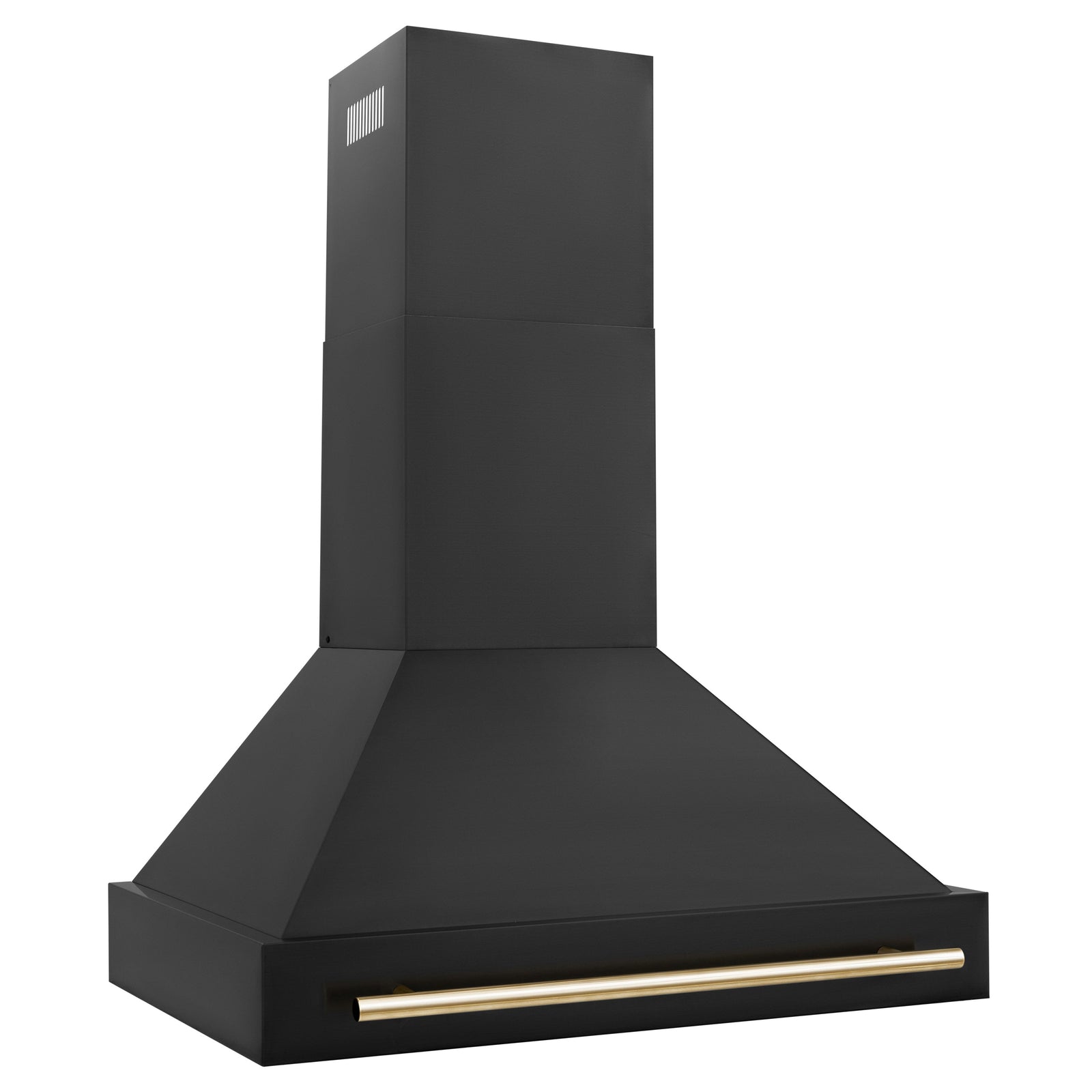 ZLINE 36 In. Autograph Edition Black Stainless Steel Range Hood with Gold Handle, BS655Z-36-G - Smart Kitchen Lab