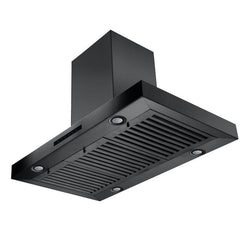 ZLINE 36 In. Convertible Island Mount Range Hood in Black Stainless Steel, BSKE2iN-36 - Smart Kitchen Lab