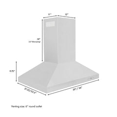 ZLINE 36 In. Convertible Island Mount Range Hood in Stainless Steel, KL3i-36 - Smart Kitchen Lab