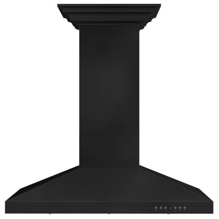 ZLINE 36 in. Designer Series Oil-Rubbed Bronze Island Range Hood, 8KL3iB-36 - Smart Kitchen Lab