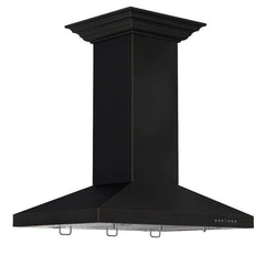 ZLINE 36 in. Designer Series Oil-Rubbed Bronze Island Range Hood, 8KL3iB-36 - Smart Kitchen Lab