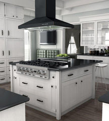 ZLINE 36 in. Designer Series Oil-Rubbed Bronze Island Range Hood, 8KL3iB-36 - Smart Kitchen Lab