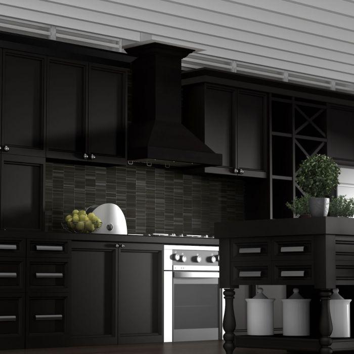 ZLINE 36 in. Designer Series Wooden Wall Range Hood Crown Molding KBCC-36 - Smart Kitchen Lab