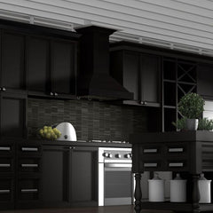 ZLINE 36 in. Designer Series Wooden Wall Range Hood Crown Molding KBCC-36 - Smart Kitchen Lab