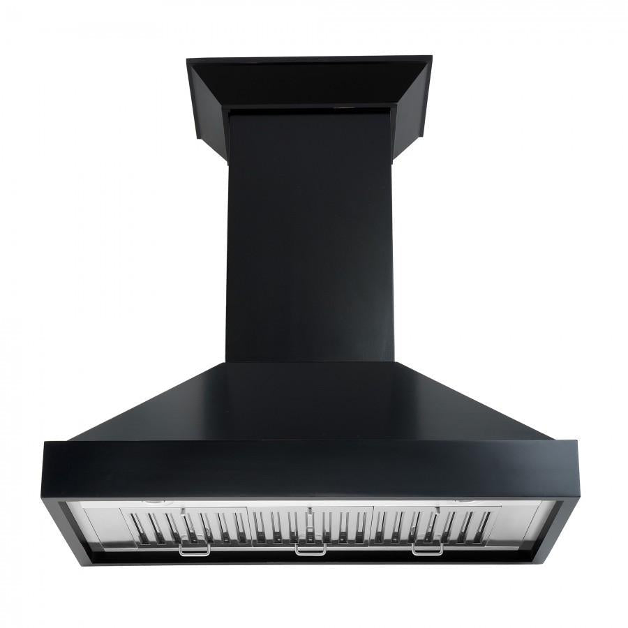 ZLINE 36 in. Designer Series Wooden Wall Range Hood Crown Molding KBCC-36 - Smart Kitchen Lab