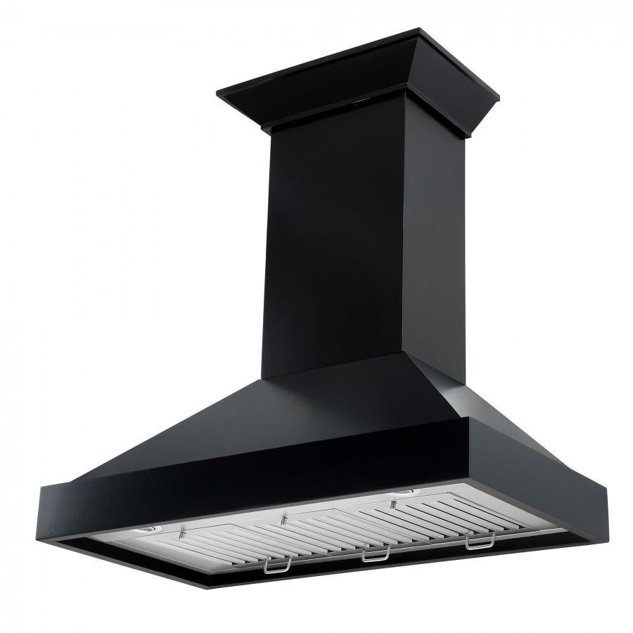 ZLINE 36 in. Designer Series Wooden Wall Range Hood Crown Molding KBCC-36 - Smart Kitchen Lab