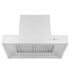 ZLINE 36 In. Ducted Professional Wall Mount Range Hood in Stainless Steel, KECOM-36 - Smart Kitchen Lab