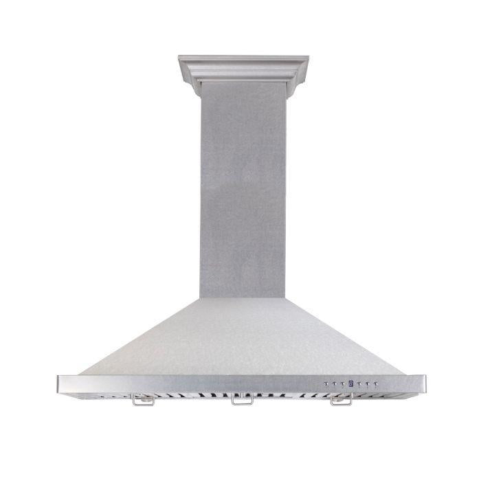 ZLINE 36 in. DuraSnow® Finished Stainless Steel Wall Mount Range Hood, 8KBS-36 - Smart Kitchen Lab