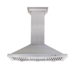 ZLINE 36 in. DuraSnow® Finished Stainless Steel Wall Mount Range Hood, 8KBS-36 - Smart Kitchen Lab
