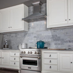 ZLINE 36 in. DuraSnow® Finished Stainless Steel Wall Mount Range Hood, 8KBS-36 - Smart Kitchen Lab