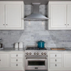 ZLINE 36 in. DuraSnow® Finished Stainless Steel Wall Mount Range Hood, 8KBS-36 - Smart Kitchen Lab
