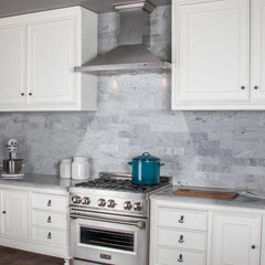 ZLINE 36 in. DuraSnow® Finished Stainless Steel Wall Mount Range Hood, 8KBS-36 - Smart Kitchen Lab