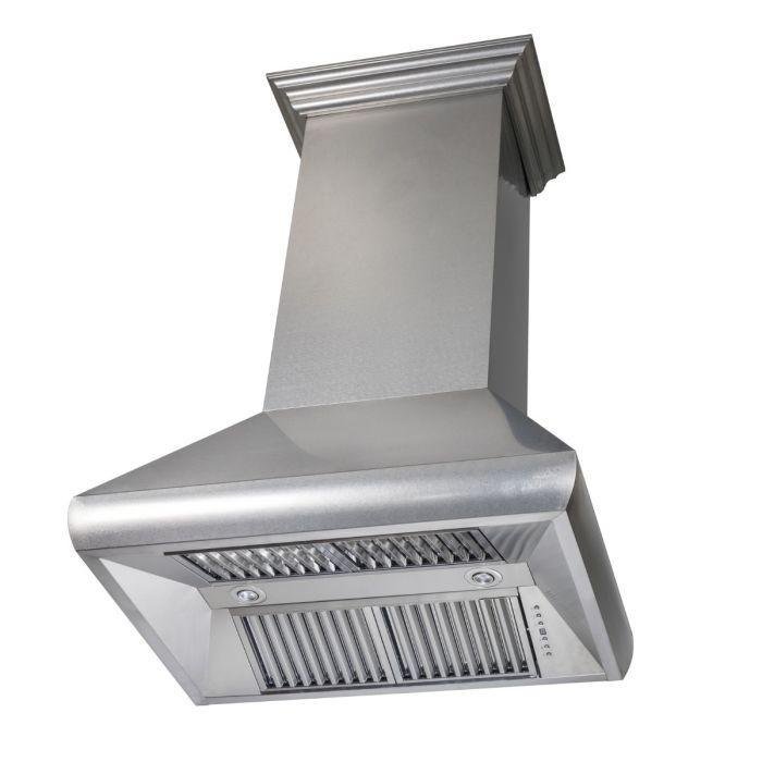ZLINE 36 in. DuraSnow® Stainless Steel Wall Range Hood, 8687S-36 - Smart Kitchen Lab