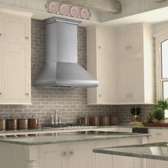 ZLINE 36 in. DuraSnow® Stainless Steel Wall Range Hood, 8687S-36 - Smart Kitchen Lab