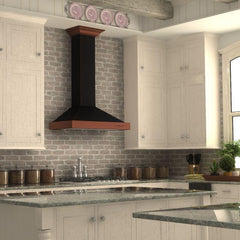 ZLINE 36 in. Oil-Rubbed Bronze Wall Range Hood, KB2-BCXXX-36 - Smart Kitchen Lab
