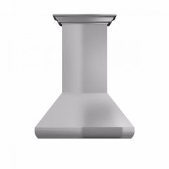 ZLINE 36 in. Professional Convertible Vent Wall Mount Range Hood in Stainless Steel with Crown Molding, 587CRN-36 - Smart Kitchen Lab