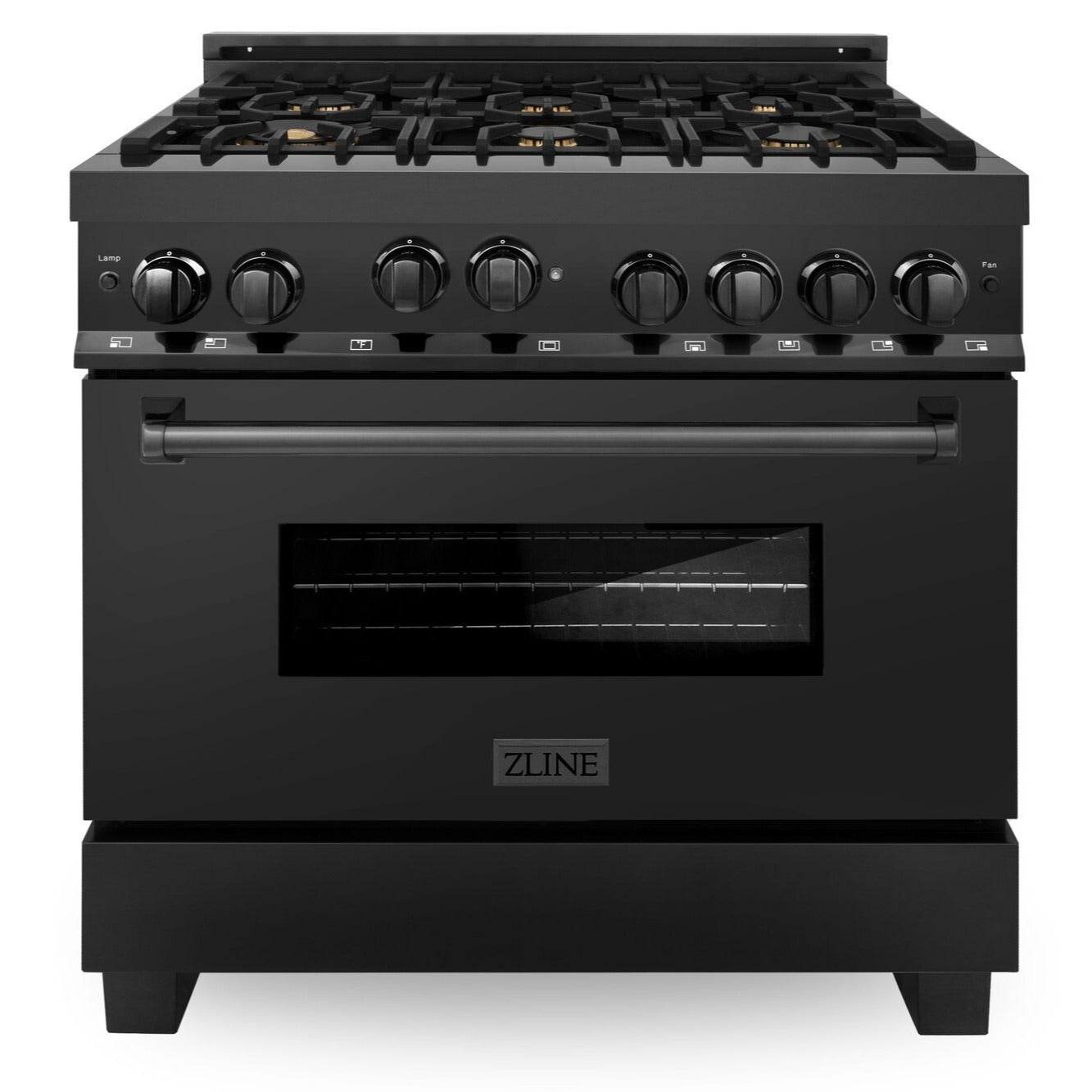 ZLINE 36 in. Professional Gas Burner/Gas Oven Gas in Stainless Steel with Brass Burners, RG-BR-36 - Smart Kitchen Lab
