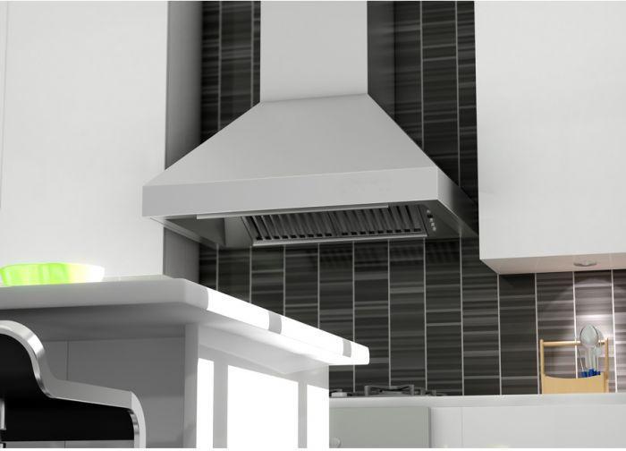 ZLINE 36 in. Remote Dual Blower Stainless Wall Range Hood, 597-RD-36 - Smart Kitchen Lab