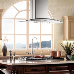 ZLINE 36 in. Stainless Steel Island Range Hood GL14i-36 - Smart Kitchen Lab