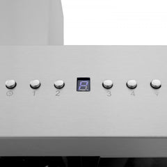 ZLINE 36 in. Stainless Steel Wall Range Hood with Built-in CrownSound® Bluetooth Speakers, 667CRN-BT-36 - Smart Kitchen Lab
