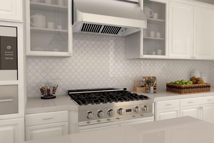 ZLINE 36 in. Under Cabinet Stainless Range Hood Heat Lamp 523-36 - Smart Kitchen Lab