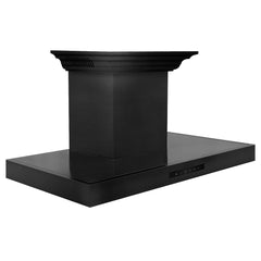 ZLINE 36 in. Wall Mount Range Hood in Black Stainless Steel with BlueTooth Crown Molding, BSKENCRN-BT-36 - Smart Kitchen Lab