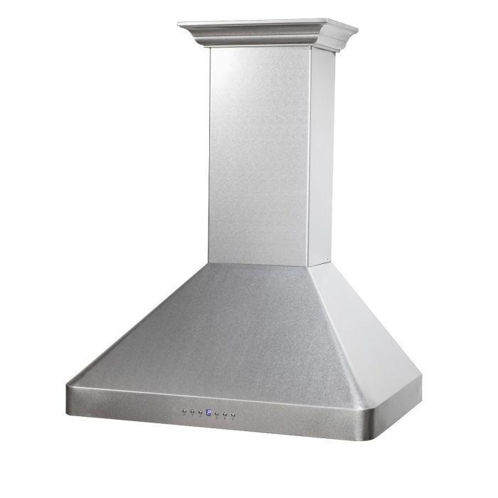 ZLINE 36 in. Wall Range Hood, DuraSnow® Finished, Stainless Steel, 8KF2S-36 - Smart Kitchen Lab