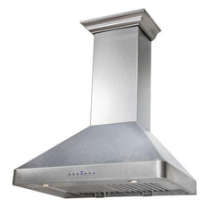 ZLINE 36 in. Wall Range Hood, DuraSnow® Finished, Stainless Steel, 8KF2S-36 - Smart Kitchen Lab