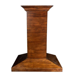 ZLINE 36 in. Wooden Island Range Hood, Crown Molding, KBiRR-36 - Smart Kitchen Lab