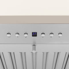 ZLINE 36 in. Wooden Wall Mount Range Hood in White, KPTT-36 - Smart Kitchen Lab